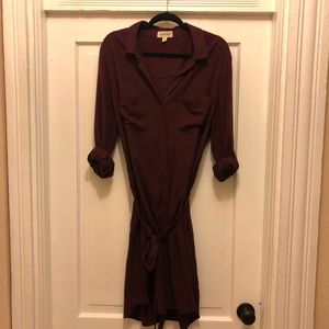Clothe & Stone burgundy dress from Anthropologie